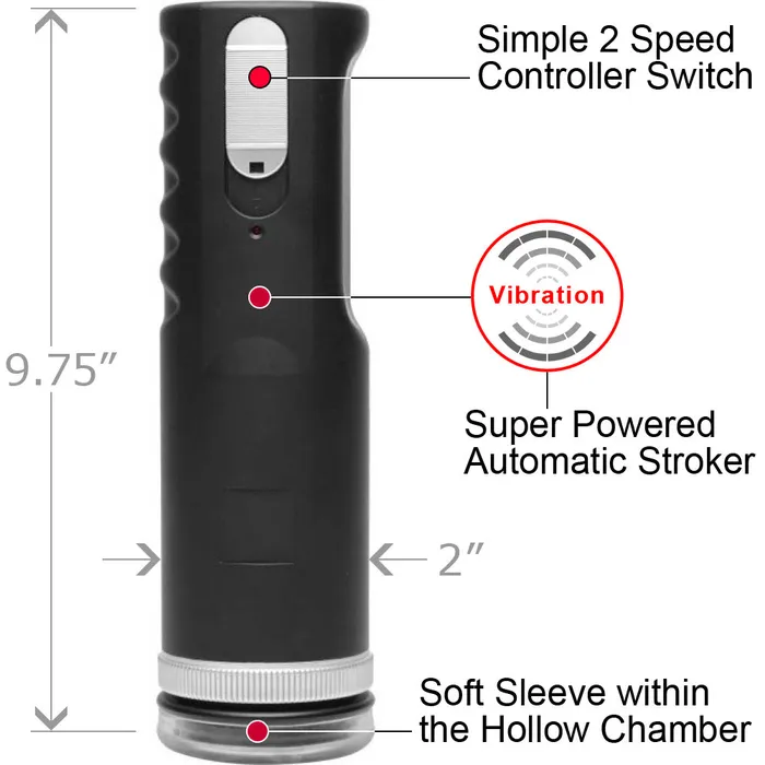 Castle Megastore Male Sex Toys MasterBot Super Powered Stroker