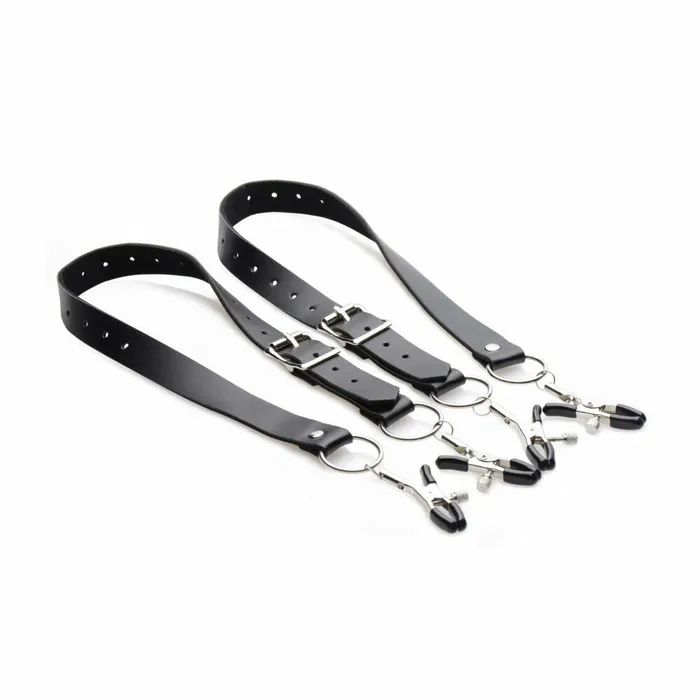 Castle Megastore Master Series Spread Labia Spreader Straps Black Anal