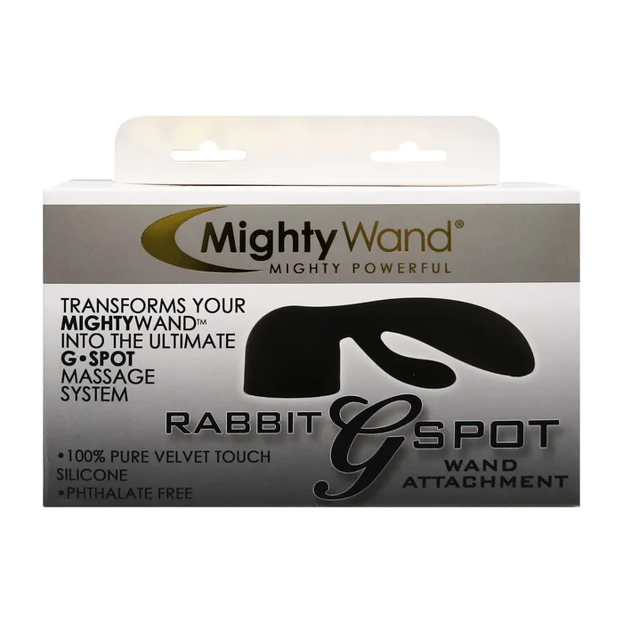 Castle Megastore Vibrators Mighty Wand Black Rabbit Attachment