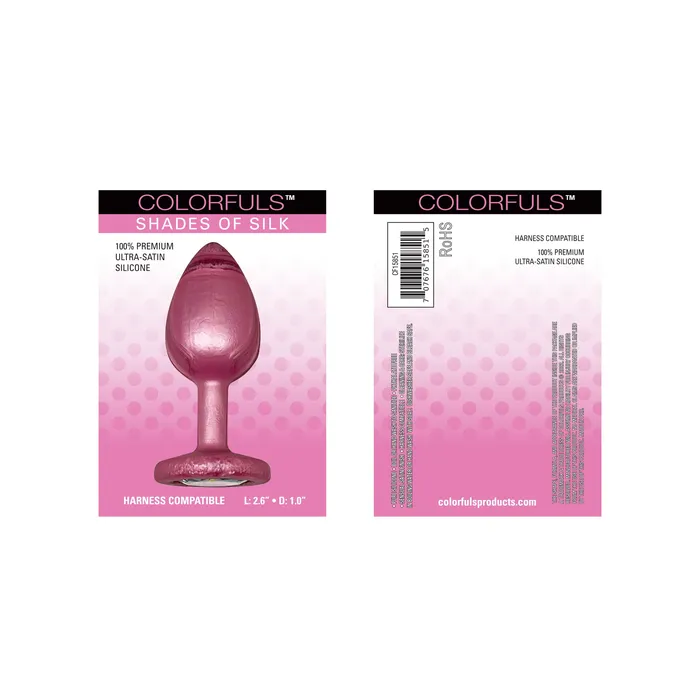 Colorfuls Shades of Silk Pink Jewel Plug FICL Anal