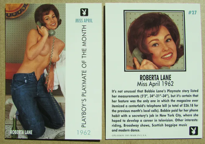 Couples cardplayboy Playboy Centerfolds April Edition cards 1927 sold singly