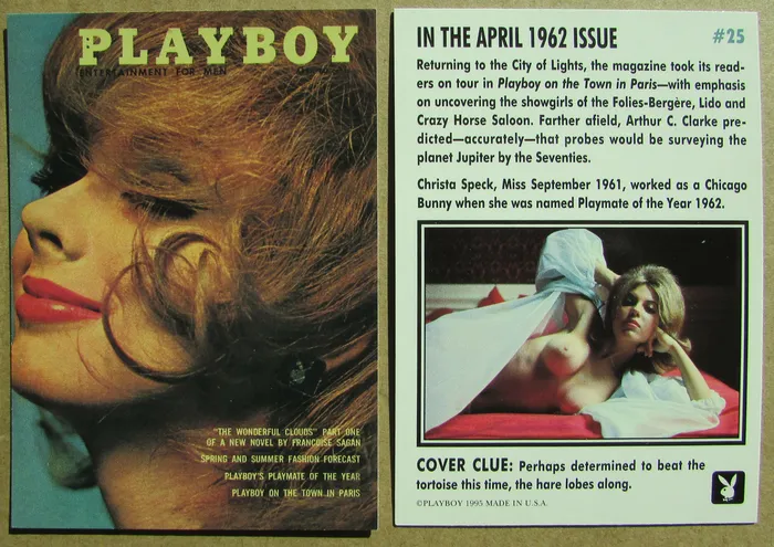 Couples cardplayboy Playboy Centerfolds April Edition cards 1927 sold singly