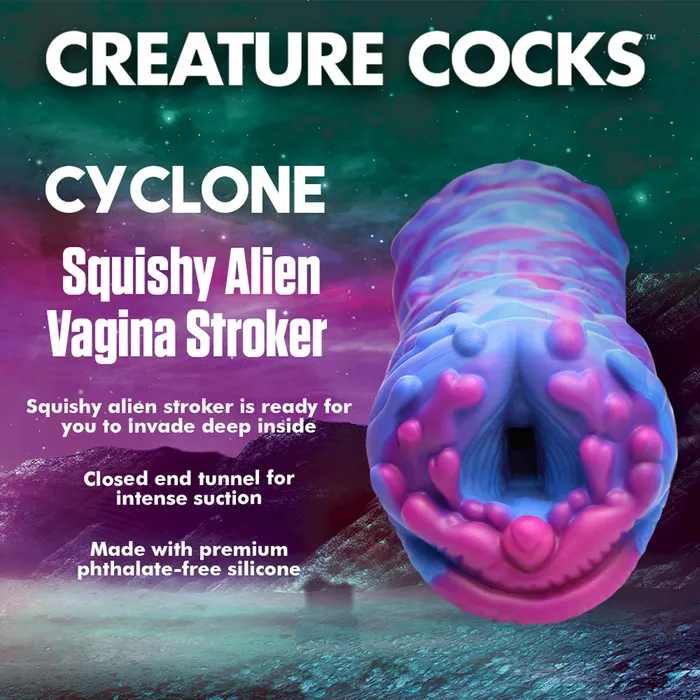 Cyclone Squishy Alien Vagina Stroker XR Brands Male Sex Toys