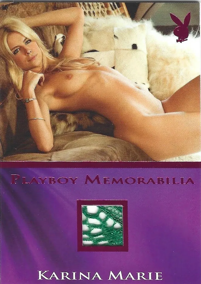 Dans Cards Vibrators Playboys Sexy Centerfolds Karina Marie Pink Foil Memorabilia Card Dans Cards Vibrators Playboys Sexy Centerfolds Karina Marie Pink Foil Memorabilia Card