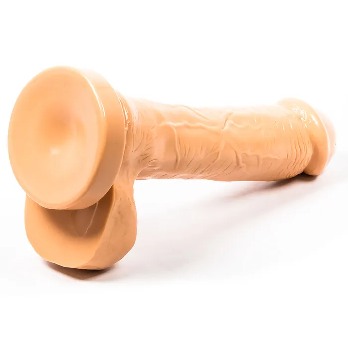 Dildos Cloud 9 Cloud 9 Delightful Dong 8 Inch Suction Cup Realistic Dildo w Balls