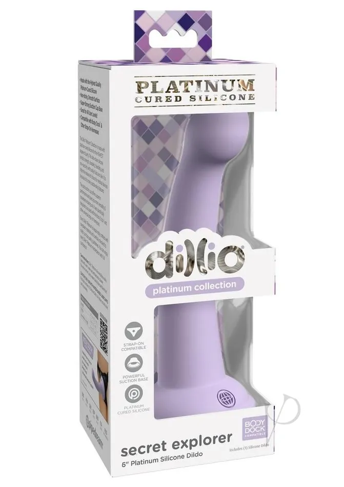Dillio Dillio Platinum Secret Explorer Lavender Female Sex Toys