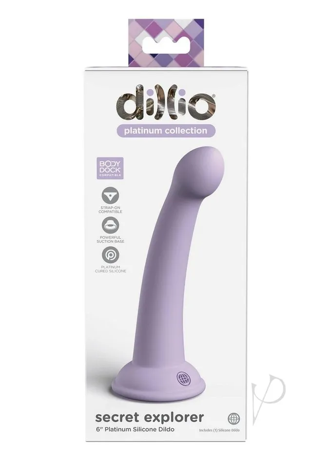 Dillio Dillio Platinum Secret Explorer Lavender Female Sex Toys