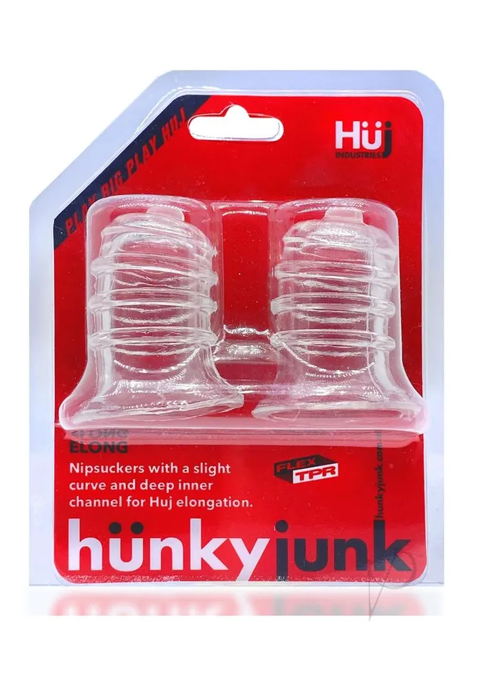 Elong Nipsuckers Clear Hunkyjunk Dildos