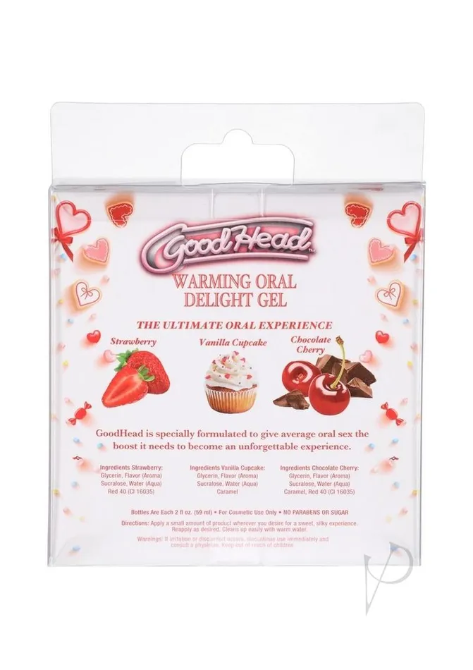 Enhancers GoodHead Goodhead Warming Gel Asst 3pk Enhancers GoodHead Goodhead Warming Gel Asst 3pk