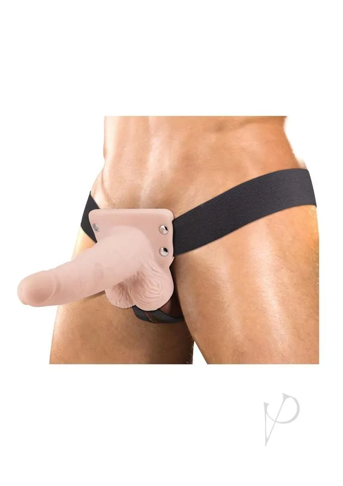 Erection Assistant Vibrators Erect Assist Hollow Vibe Strapon 6 Wht