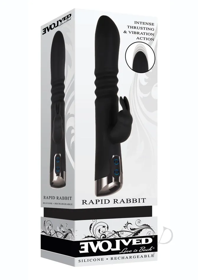 Evolved Vibrators Rapid Rabbit Black