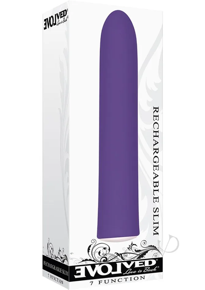 Evolved Vibrators Rechargeable Slim Purple