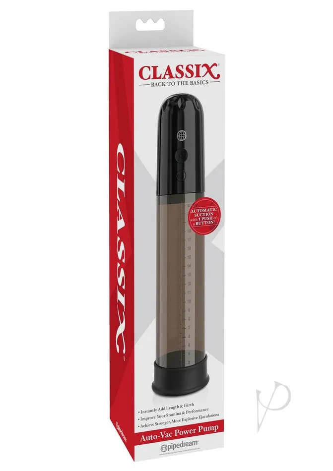 Female Sex Toys Classix Classix Auto Vac Power Pump Black
