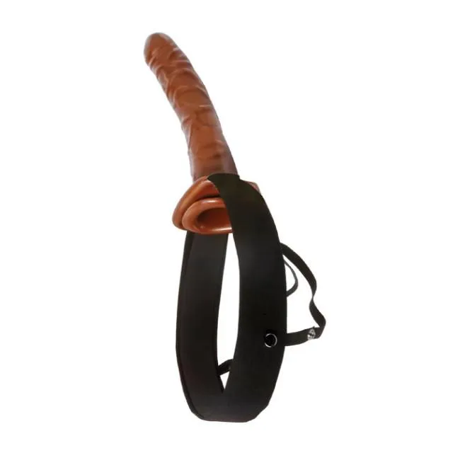 Female Sex Toys Fetish Fantasy Mens Hollow StrapOn in Chocolate Pipedream