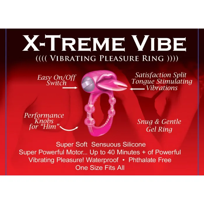 Forked Tongue Vibrating Cock Ring HOTT PRODUCTS UNLIMITED Couples