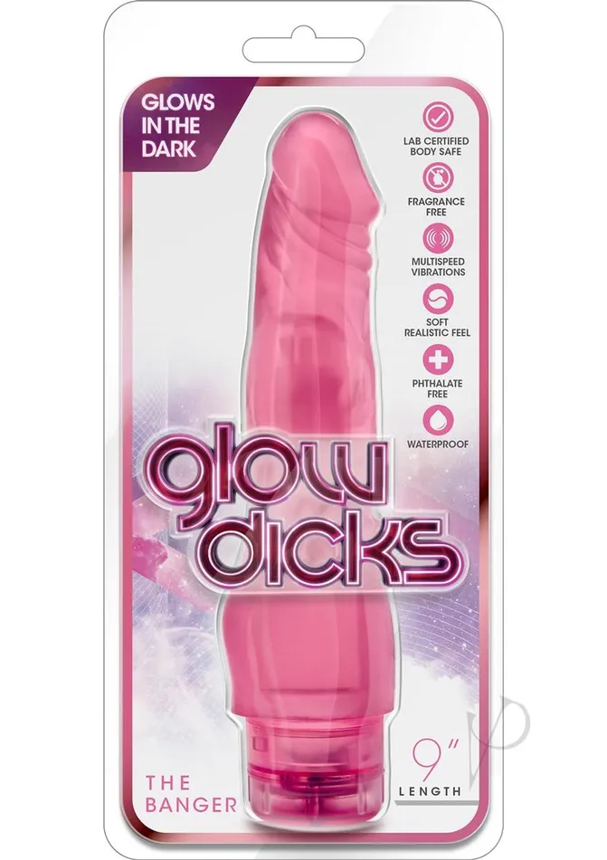 Glow Dicks The Banger Pink Glow Dicks Vibrators