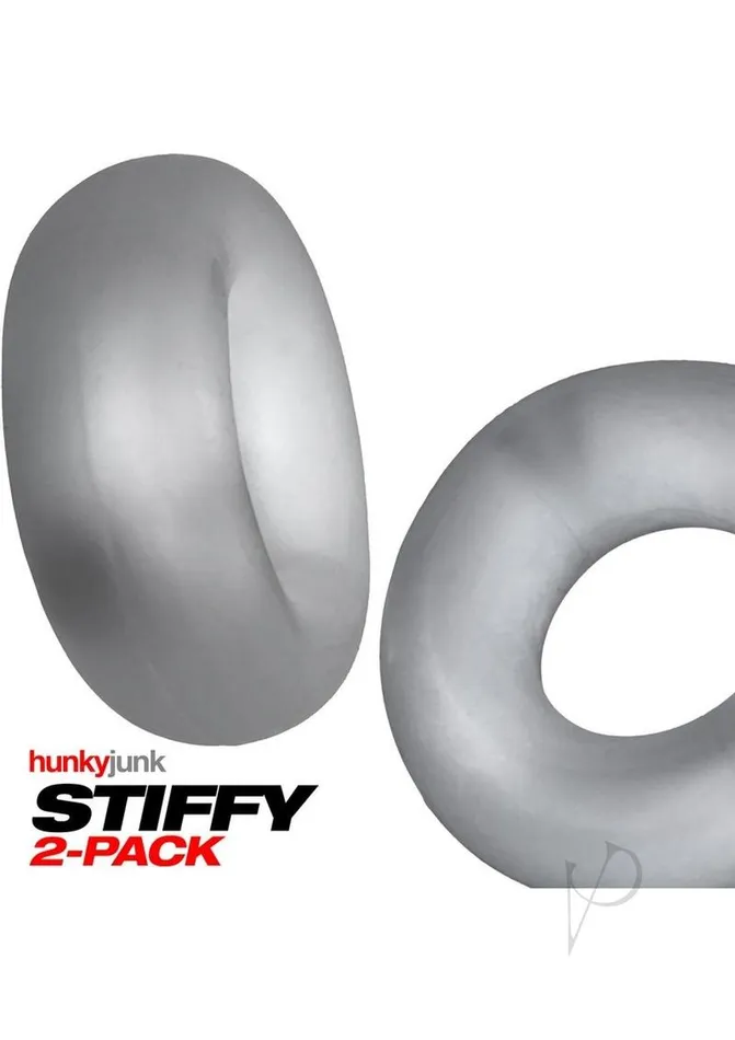 Hunkyjunk Dildos Stiffy Bulge Cockring 2pk Clear Ice