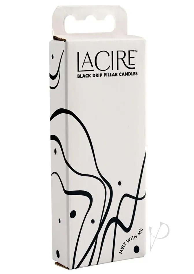Lacire Drip Pillar Candles Black LaCire Anal