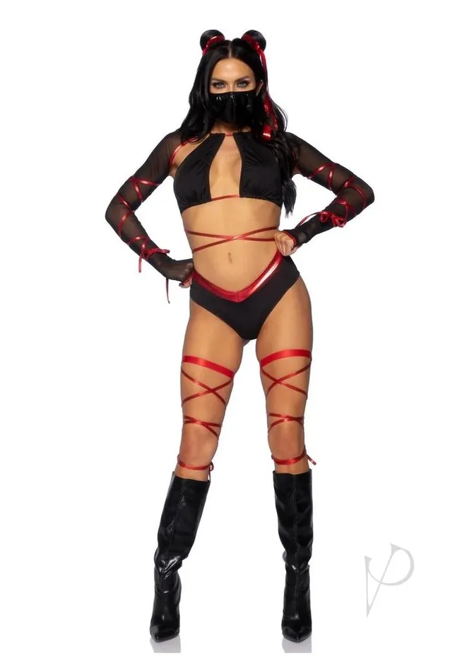Leg Avenue Lethal Ninja 5pc Xs Blkred Vibrators Leg Avenue Lethal Ninja 5pc Xs Blkred Vibrators