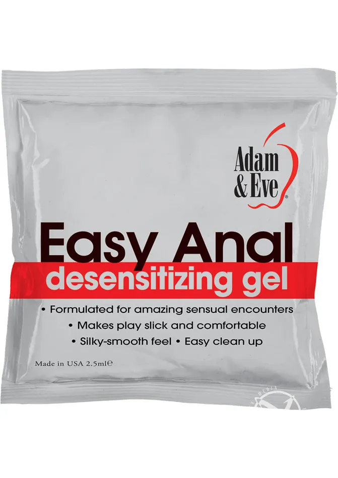 Male Sex Toys Adam and Eve Aande Easy Anal Foil Pack 25mldisc