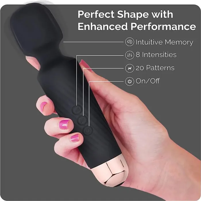Adorime Female Sex Toys Personal Wand Massager Clit Stimulator Quiet Small Vibrator Magic Wand Solo Pussy
