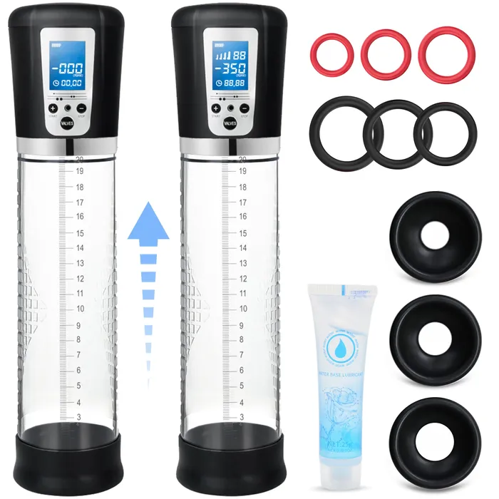Adorime Male Sex Toys Electric Penis Vacuum Pump Rechargeable Automatic Pump Air Pressure Device with 4 Suction Modes Male Sex Toys for Adult Black Adorime Male Sex Toys Electric Penis Vacuum Pump Rechargeable Automatic Pump Air Pressure Device with 4 Suction Modes Male Sex Toys for Adult Black