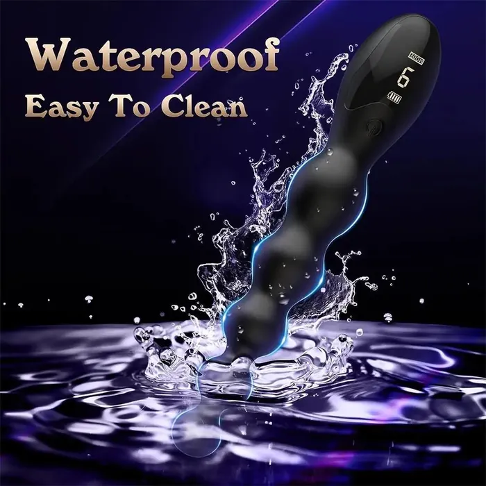 Anal Adorime Firm Rippled Silicone Beads Graduating Anal Vibrators with Display Design 65 Inch
