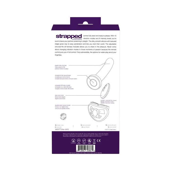 California Exotic Novelties The VeDO Strapped Vibrating StrapOn Female Sex Toys