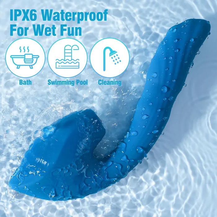 Female Sex Toys InsideOut Deep G Spot Clitoral Stimulator with 7 Thrusting 10 Vibration 10 Suction Adorime