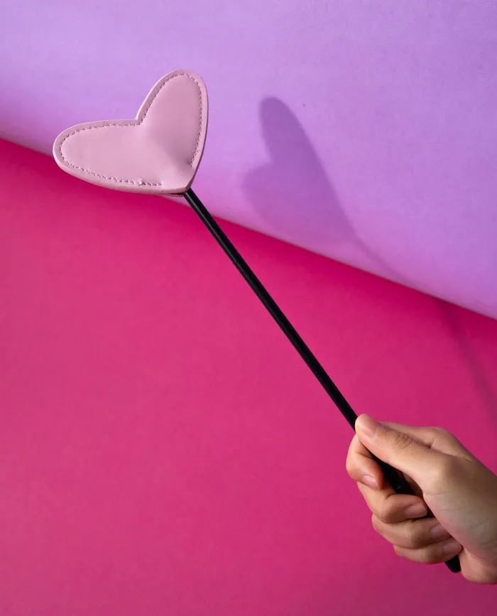 Idea Leather Anal Heart Spank Paddle