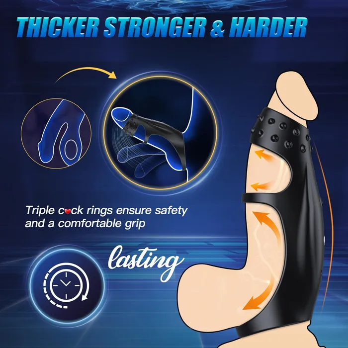 Male Sex Toys Oronova Triple Vibration Penis Ring