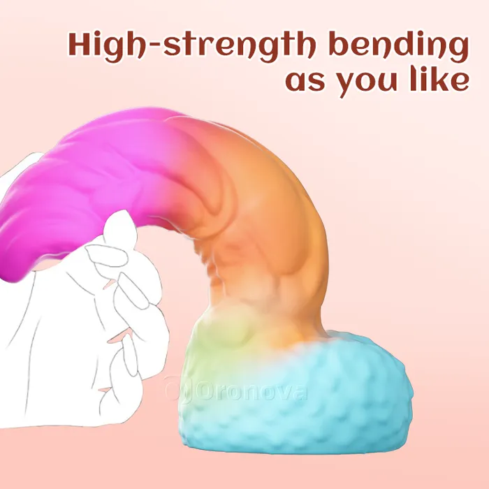 Oronova Anal 8 Inch 21cm Realistic Silicone Dildo with Strong Suction Base