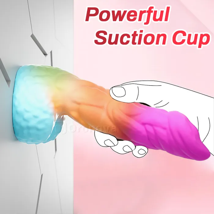 Oronova Anal 8 Inch 21cm Realistic Silicone Dildo with Strong Suction Base