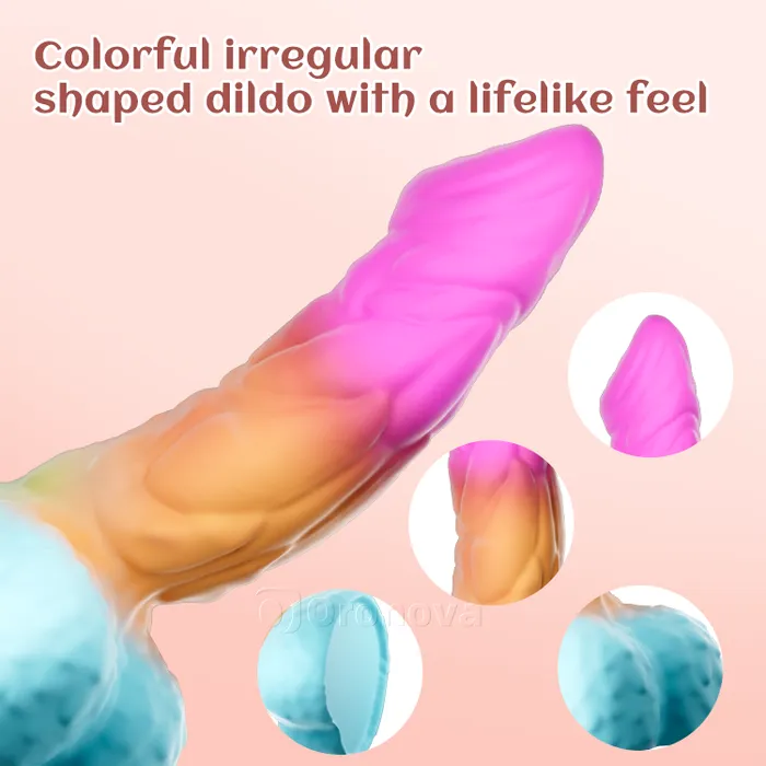 Oronova Anal 8 Inch 21cm Realistic Silicone Dildo with Strong Suction Base