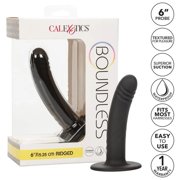 Anal Calexotics Boundless Ridged Probe 6 CALEXOTICS