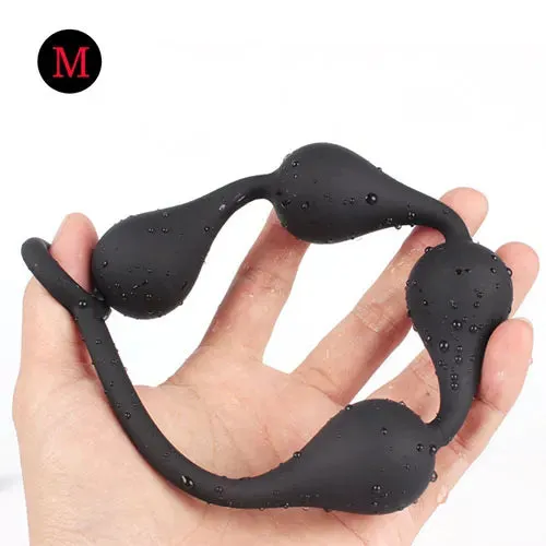 Anal Premium Silicone Anal Beads Large Bead Butt Plug Set for Intense Pleasure Romulus