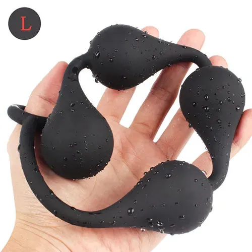 Anal Premium Silicone Anal Beads Large Bead Butt Plug Set for Intense Pleasure Romulus