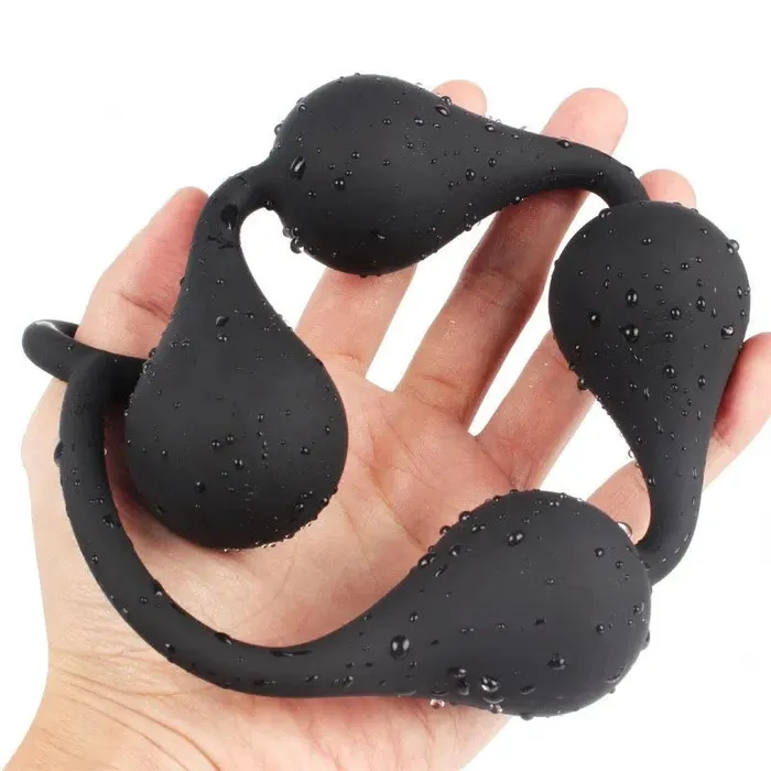 Anal Premium Silicone Anal Beads Large Bead Butt Plug Set for Intense Pleasure Romulus