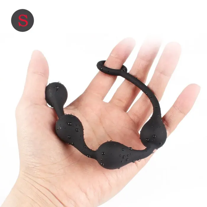 Anal Premium Silicone Anal Beads Large Bead Butt Plug Set for Intense Pleasure Romulus