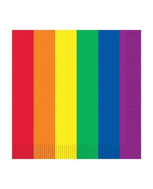 Beistle Anal Pride Luncheon Napkins Rainbow Pack of 16