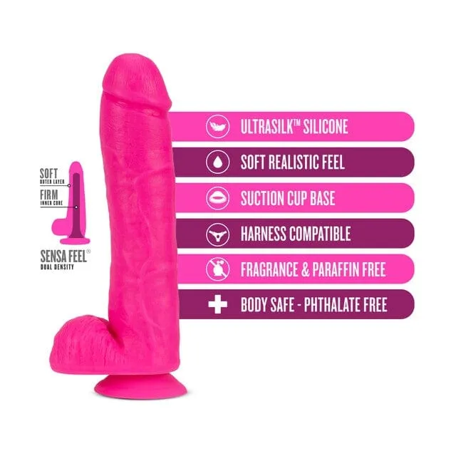 Blush Neo Elite 11 Inch Dual Density Cock with Balls Blush Dildos