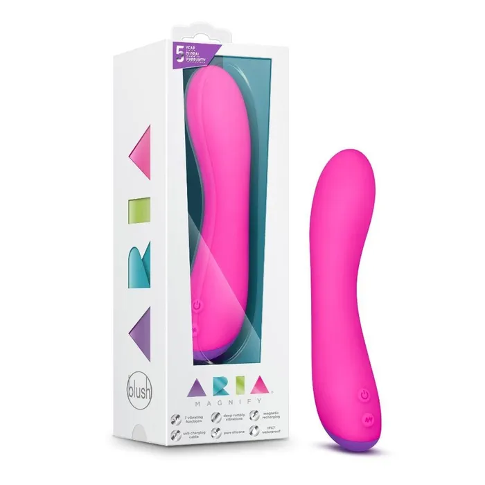 Blush Vibrators Blush Aria Magnify Vibrator Fuchsia