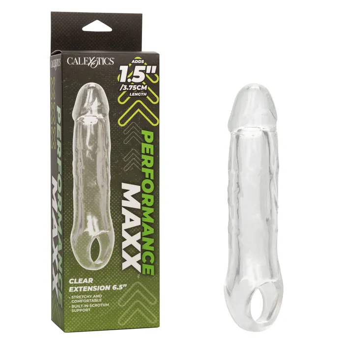 Calexotics Male Sex Toys Performance Maxx Clear Extension