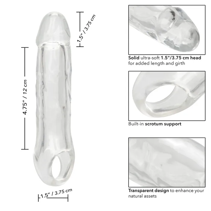 Calexotics Male Sex Toys Performance Maxx Clear Extension