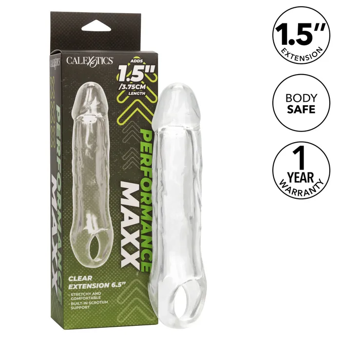 Calexotics Male Sex Toys Performance Maxx Clear Extension