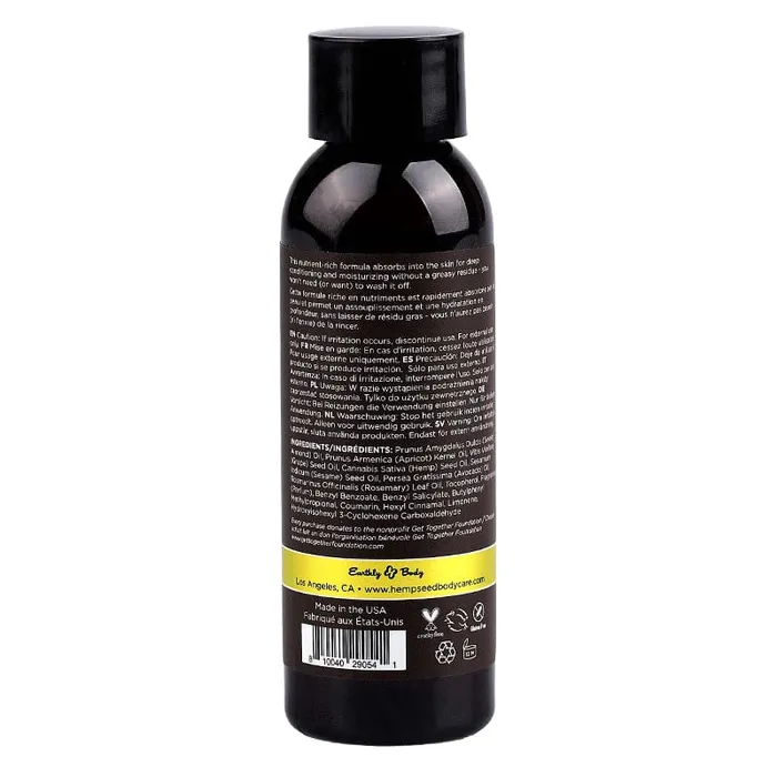 Couples Earthly Body Earthly Body Hemp Seed Massage Oil Beach Daze