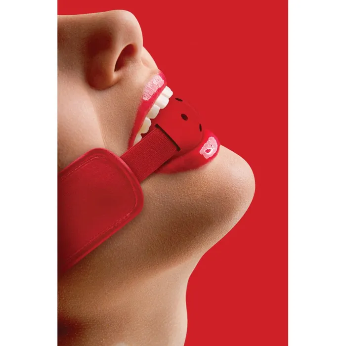 Couples Shots Shots Ouch Brace Ball Gag with Stretchable Strap