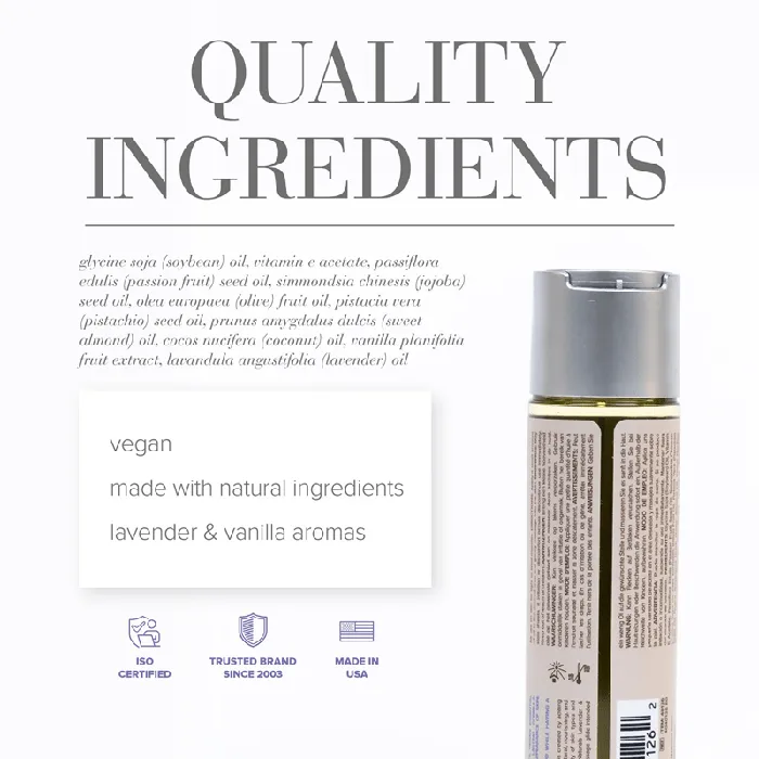 Couples System JO System JO Naturals Lavender Tahitian Vanilla Massage Oil