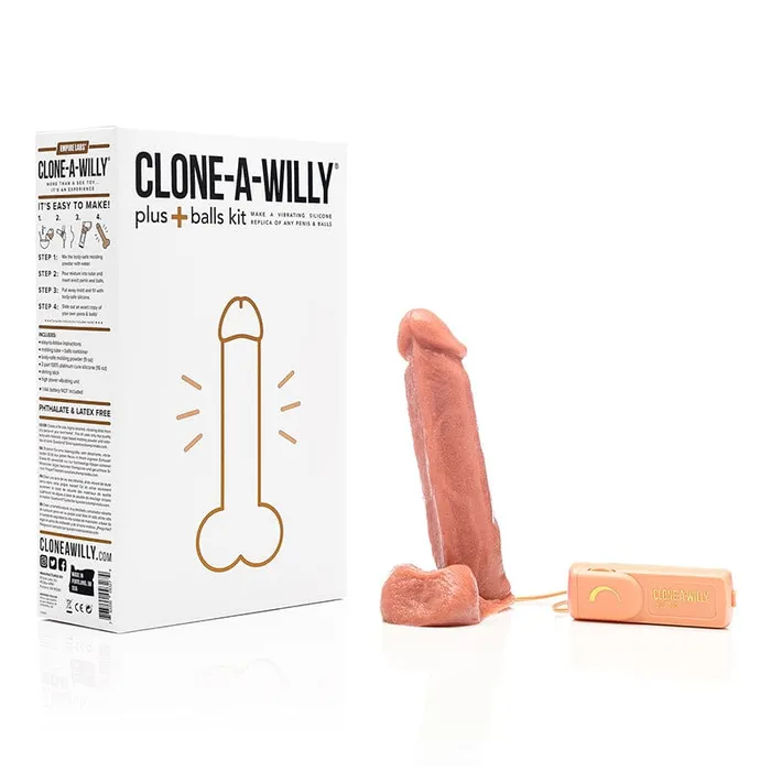Empire Labs Female Sex Toys Empire Labs Vibrating CloneAWilly with Balls Medium Tone Empire Labs Female Sex Toys Empire Labs Vibrating CloneAWilly with Balls Medium Tone