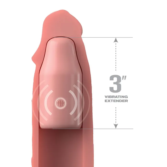 FANTASY XTENSIONS Male Sex Toys Fantasy XTensions Elite 9 In Sleeve Vibrating 3 In Plug